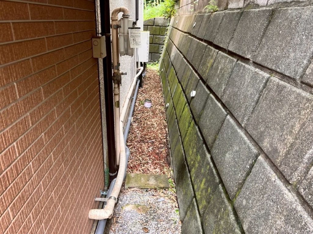 住宅外周部の給水配管更新完了後の状態
